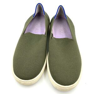 Rothy's The Original Slip On Sneaker Olive Green Casual Comfort Shoes 6